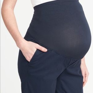 Old Navy- Plus Maternity Boot-Cut Khakis- Navy- 18